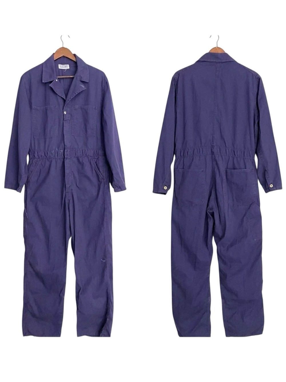 VTG Coveralls 50s/60s Dubbleware Union Made Navy Blue Cotton Workwear Fits S/M